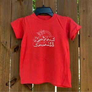 Vintage 80s Jumping Cyminee kids T-shirt size S 6-8